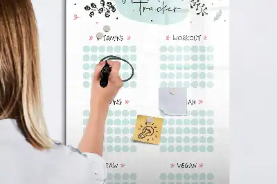 Magnetisk vanesporings-tavle tørreslettet tavle