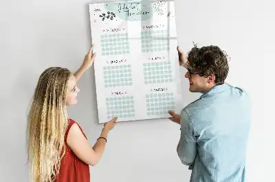 Magnetisk vanesporings-tavle tørreslettet tavle
