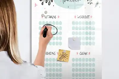 Magnetisk vanesporings-tavle tørreslettet tavle