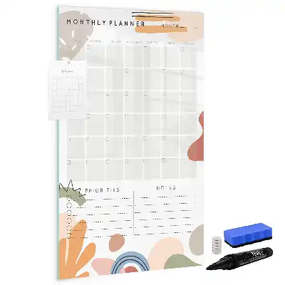 Magnetisk månedsplanner tørreslette tavle