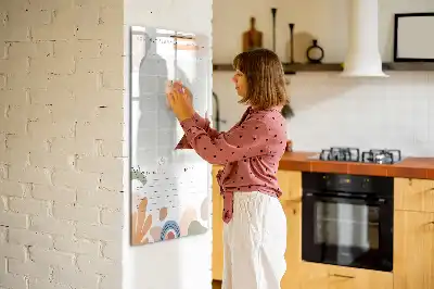 Magnetisk månedsplanner tørreslette tavle