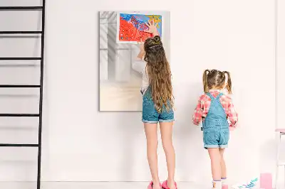 Magnetisk whiteboard med motiv af palmebladsskygge
