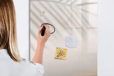 Magnetisk whiteboard med motiv af palmebladsskygge