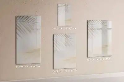 Magnetisk whiteboard med motiv af palmebladsskygge