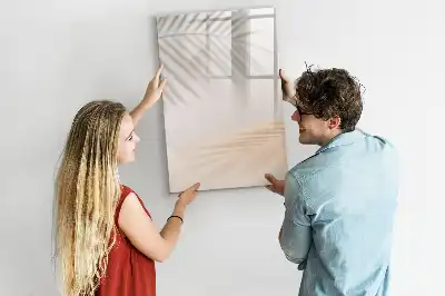 Magnetisk whiteboard med motiv af palmebladsskygge