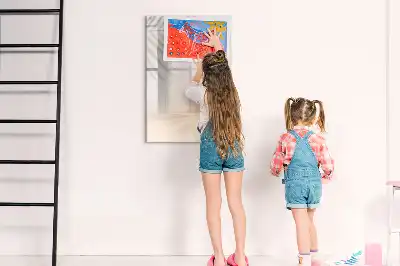 Magnetisk whiteboard med motiv af palmebladsskygge