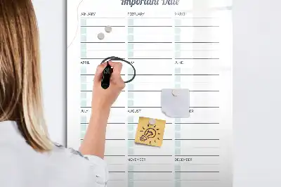 Magnetisk whiteboard til vigtige datoer tørreslette-tavle