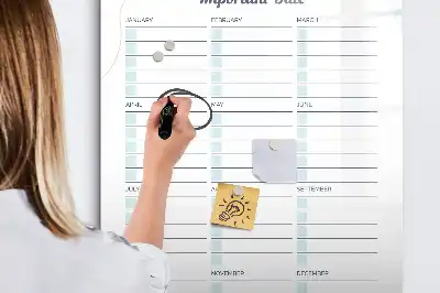 Magnetisk whiteboard til vigtige datoer tørreslette-tavle