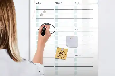 Magnetisk whiteboard til vigtige datoer tørreslette-tavle