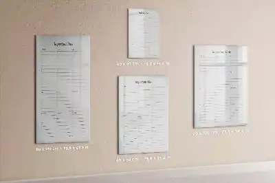 Magnetisk whiteboard til vigtige datoer tørreslette-tavle