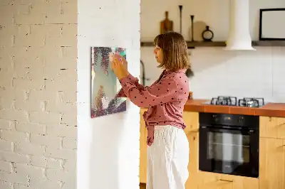 Magnetisk whiteboard med motiv af tropisk palme