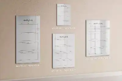 Magnetisk whiteboard med månedlige mål
