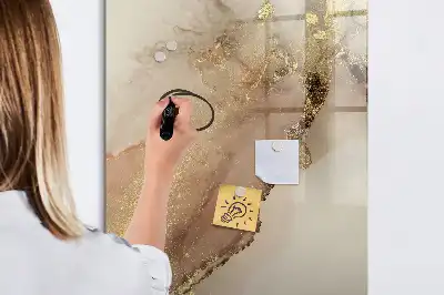 Magnetisk whiteboard med glitrende marmorlook