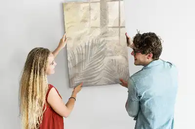 Magnetisk opslagstavle med motiv af sand på stranden om sommeren