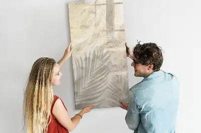 Magnetisk opslagstavle med motiv af sand på stranden om sommeren
