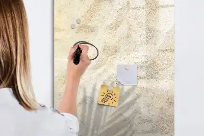 Magnetisk opslagstavle med motiv af sand på stranden om sommeren