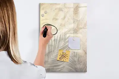 Magnetisk opslagstavle med motiv af sand på stranden om sommeren