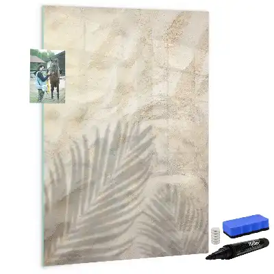 Magnetisk opslagstavle med motiv af sand på stranden om sommeren