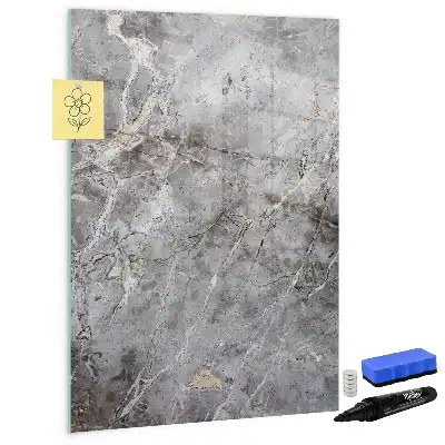Magnetisk tørresletteboard i mørk marmor