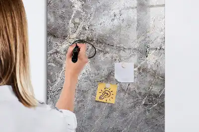 Magnetisk tørresletteboard i mørk marmor