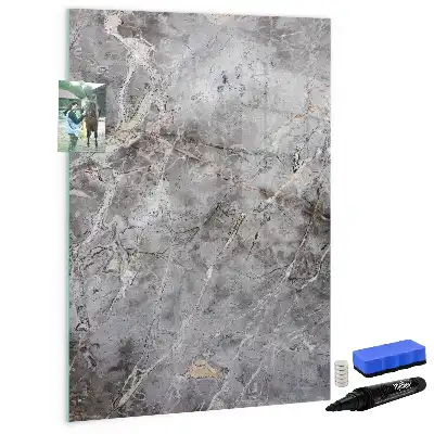 Magnetisk tørresletteboard i mørk marmor