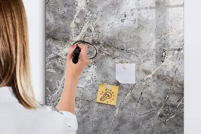 Magnetisk tørresletteboard i mørk marmor