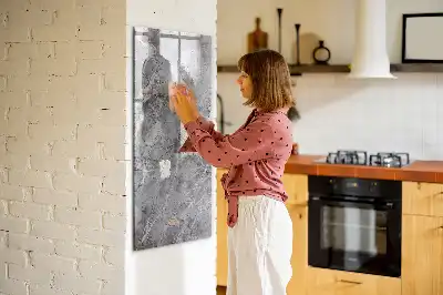 Magnetisk tørresletteboard i mørk marmor