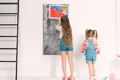 Magnetisk tørresletteboard i mørk marmor
