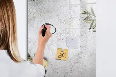 Magnetisk whiteboard i beton og oliven