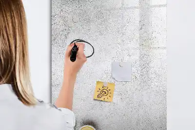 Magnetisk whiteboard i beton og oliven
