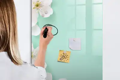 Magnetisk tørreslette-tavle med blomstrende blomstermotiv