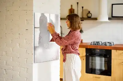 Magnetisk whiteboard med mandala-motiv