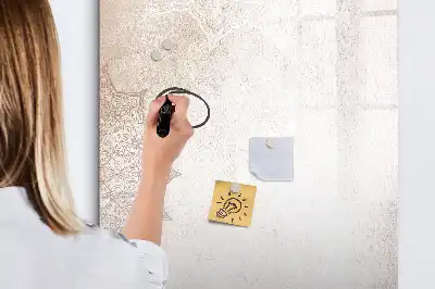 Magnetisk whiteboard med mandala-motiv