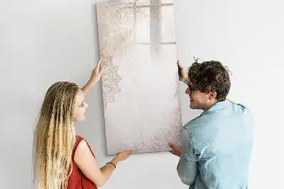 Magnetisk whiteboard med mandala-motiv