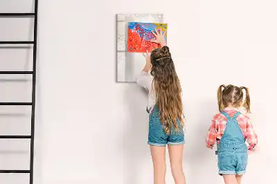 Magnetisk whiteboard med mandala-motiv