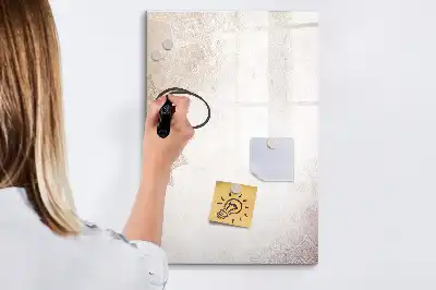 Magnetisk whiteboard med mandala-motiv