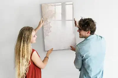 Magnetisk whiteboard med mandala-motiv