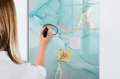 Tørreslette magnetisk board Dekorativ marmor
