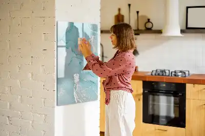Tørreslette magnetisk board Dekorativ marmor
