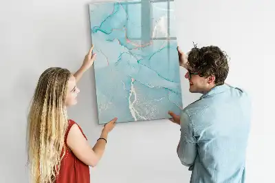 Tørreslette magnetisk board Dekorativ marmor