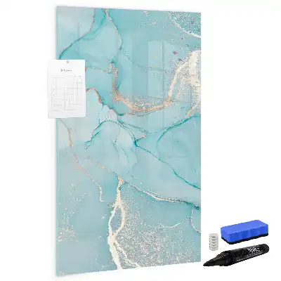 Tørreslette magnetisk board Dekorativ marmor
