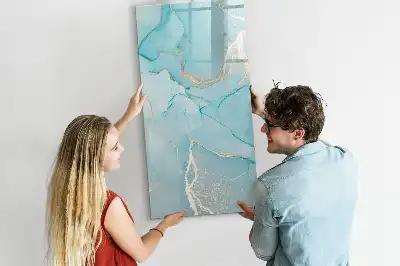 Tørreslette magnetisk board Dekorativ marmor