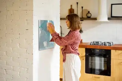 Tørreslette magnetisk board Dekorativ marmor
