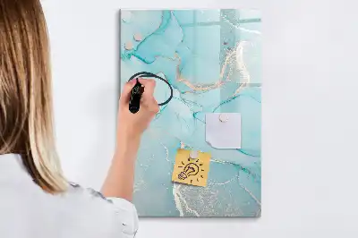 Tørreslette magnetisk board Dekorativ marmor