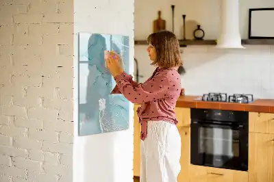 Tørreslette magnetisk board Dekorativ marmor
