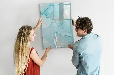 Tørreslette magnetisk board Dekorativ marmor