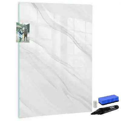 Magnetisk whiteboard med marmorbølger