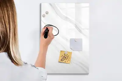 Magnetisk whiteboard med marmorbølger