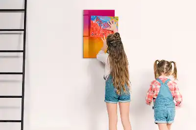 Magnetisk whiteboard i designet gradient solopgang