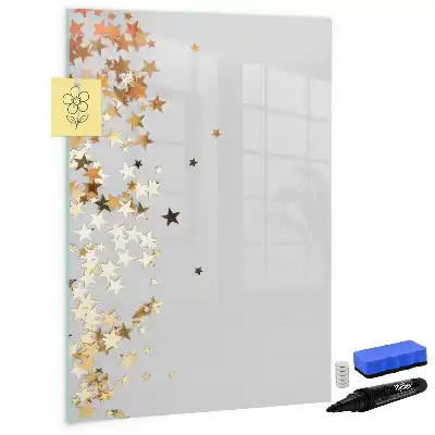 Magnetisk whiteboard med stjernemotiv